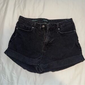 Black Denim Women's Shorts
